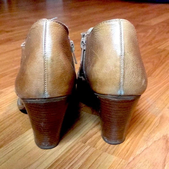 Jack Rogers Cognac Leather Kyle Ankle Booties - Picture 5 of 8